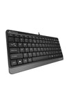 A4Tech - A4Tech FK11 Grey Compact Wired Keyboard - grey