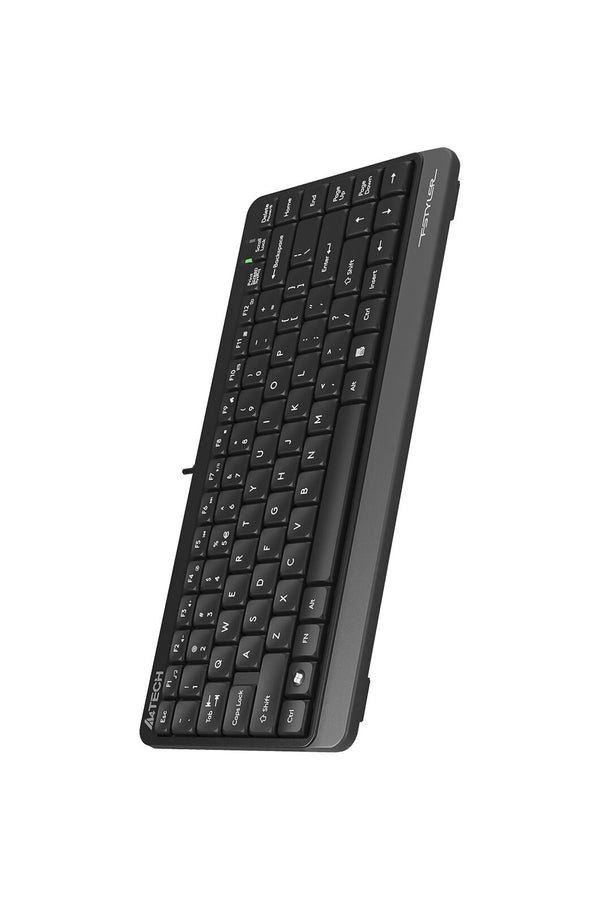 A4Tech - A4Tech FK11 Grey Compact Wired Keyboard - grey