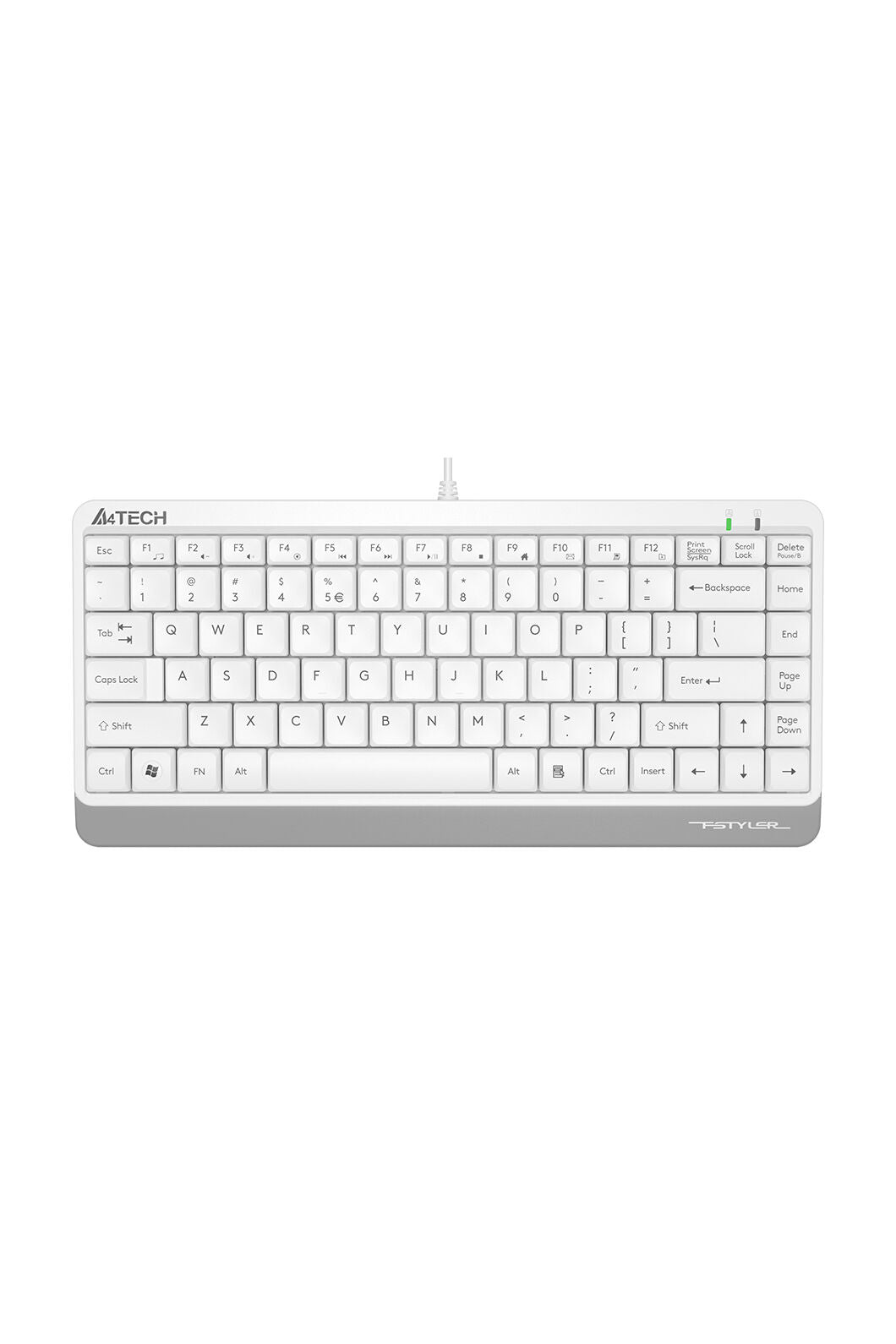 A4Tech - A4Tech FK11 White Compact Wired Keyboard - white