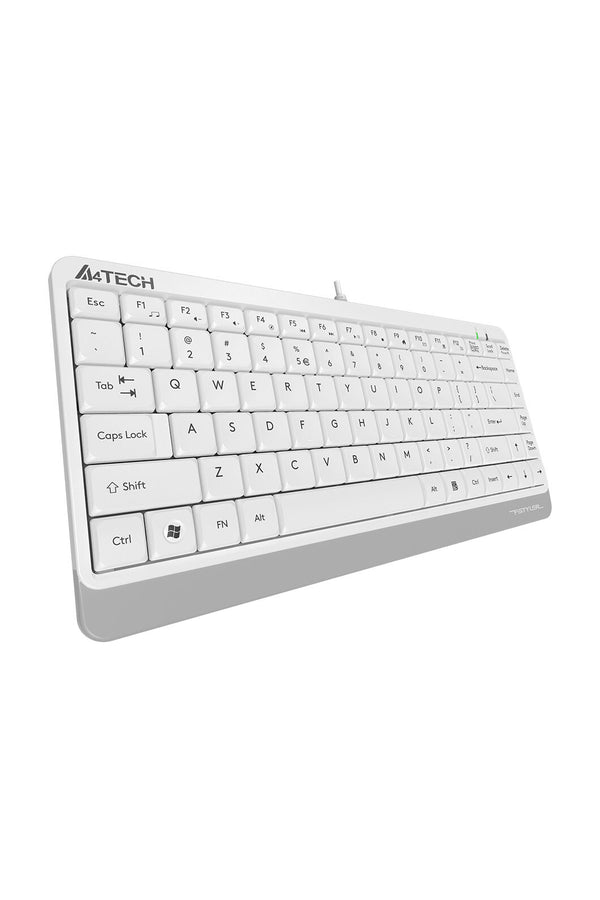 A4Tech - A4Tech FK11 White Compact Wired Keyboard - white
