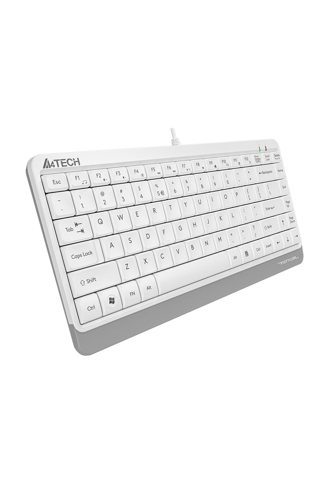A4Tech - A4Tech FK11 White Compact Wired Keyboard - white