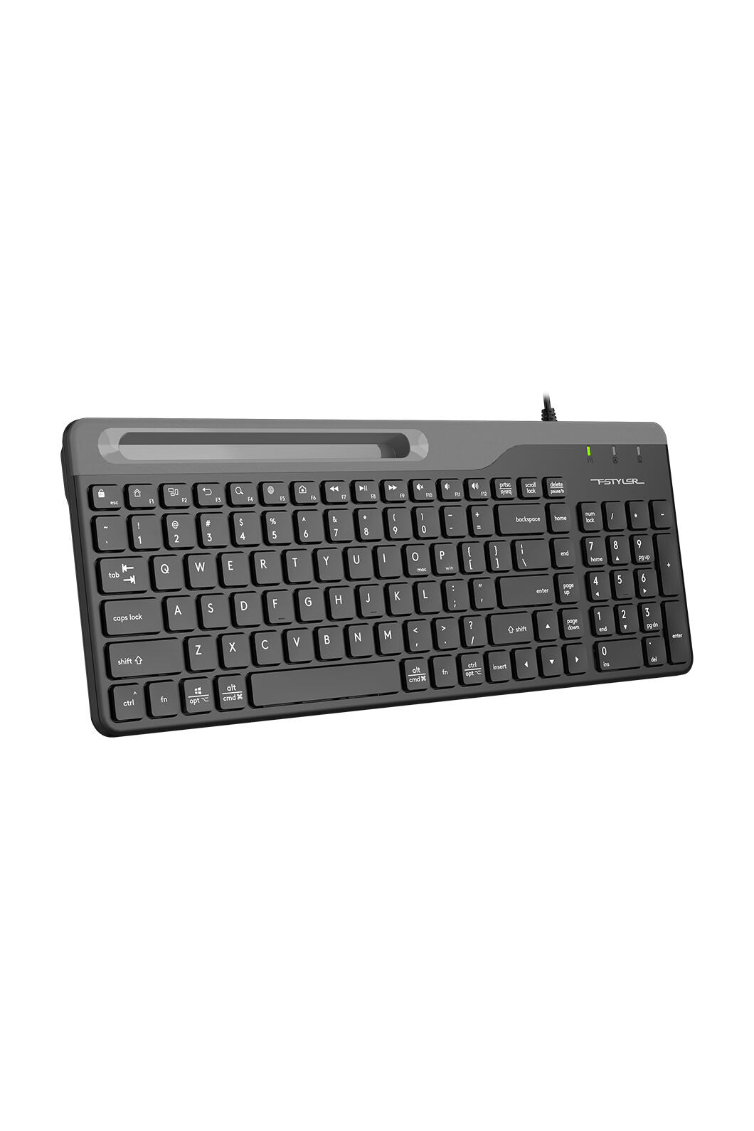 A4Tech - FK25 MMedia 2Sect. TKL KB - black