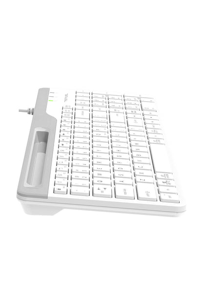 A4Tech - FK25 MMedia 2Sect. TKL KB - white