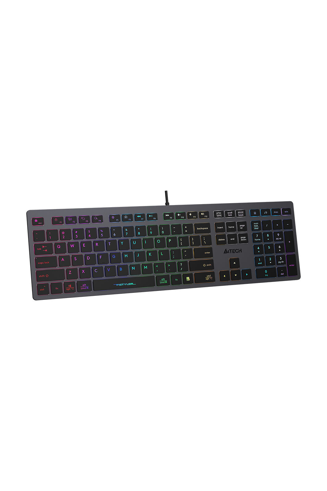 A4Tech - FX60 SSwitch Backlit Full KB - grey