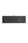 A4Tech - A4Tech FX60 Grey Full Size Soft-Switch Backlit Wired Keyboard - grey