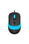 A4Tech - A4Tech FM10S Blue Silent Wired Office Mouse - blue