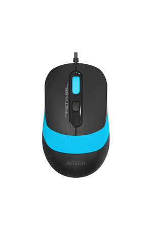A4Tech - FM10S Silent Wire Mouse - blue