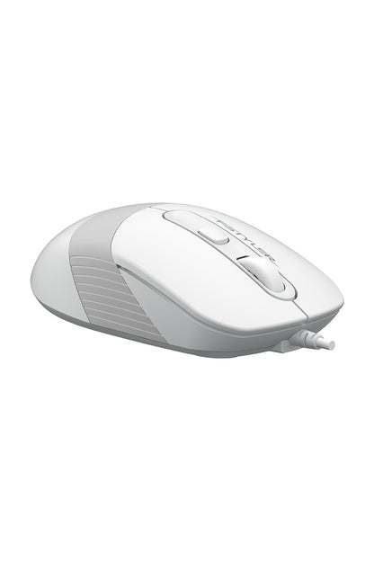 A4Tech - FM10S Silent Wire Mouse - white