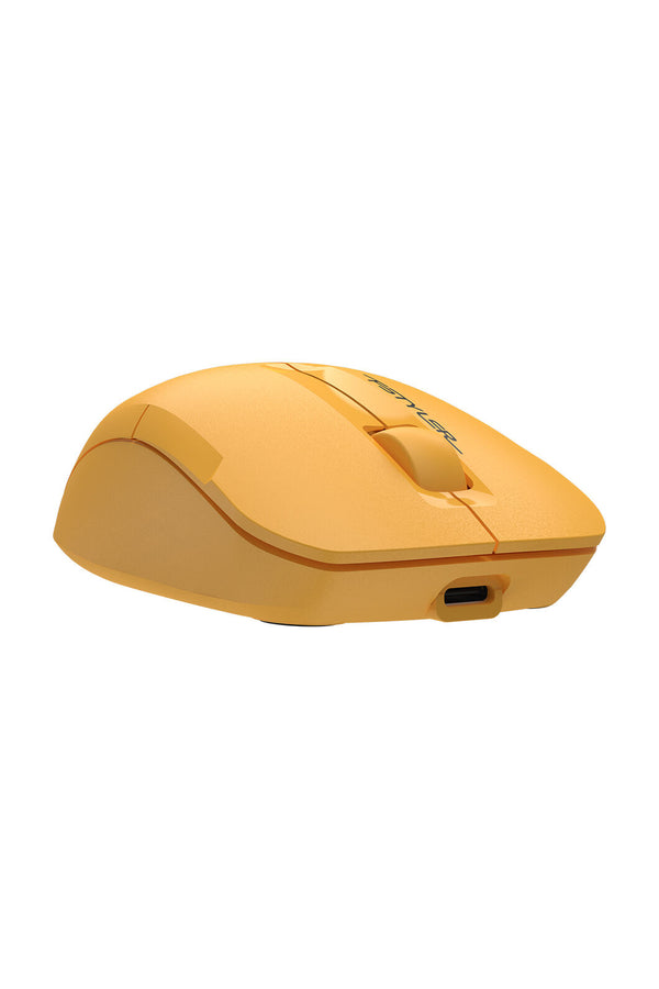 A4Tech - A4Tech FG15CS Air2 Yellow Compact Dual-Mode Silent Wireless Mouse - yellow