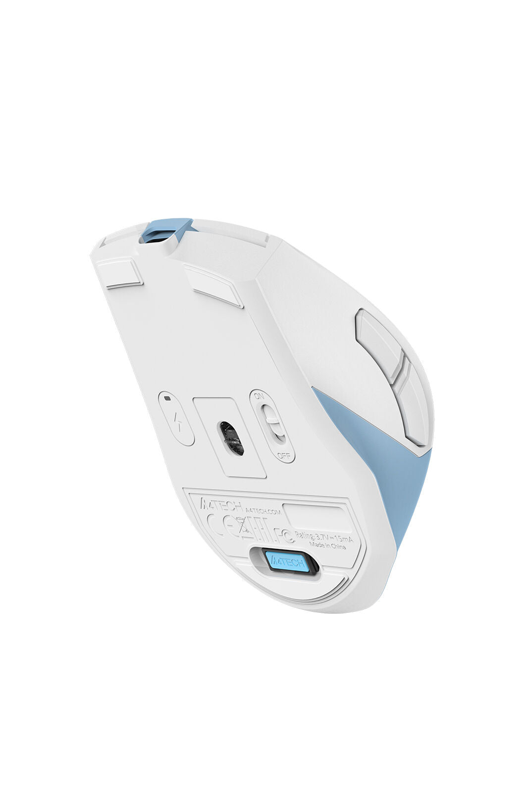 A4Tech - FG45CS Air2 S.Recharge Mouse - icy-blue