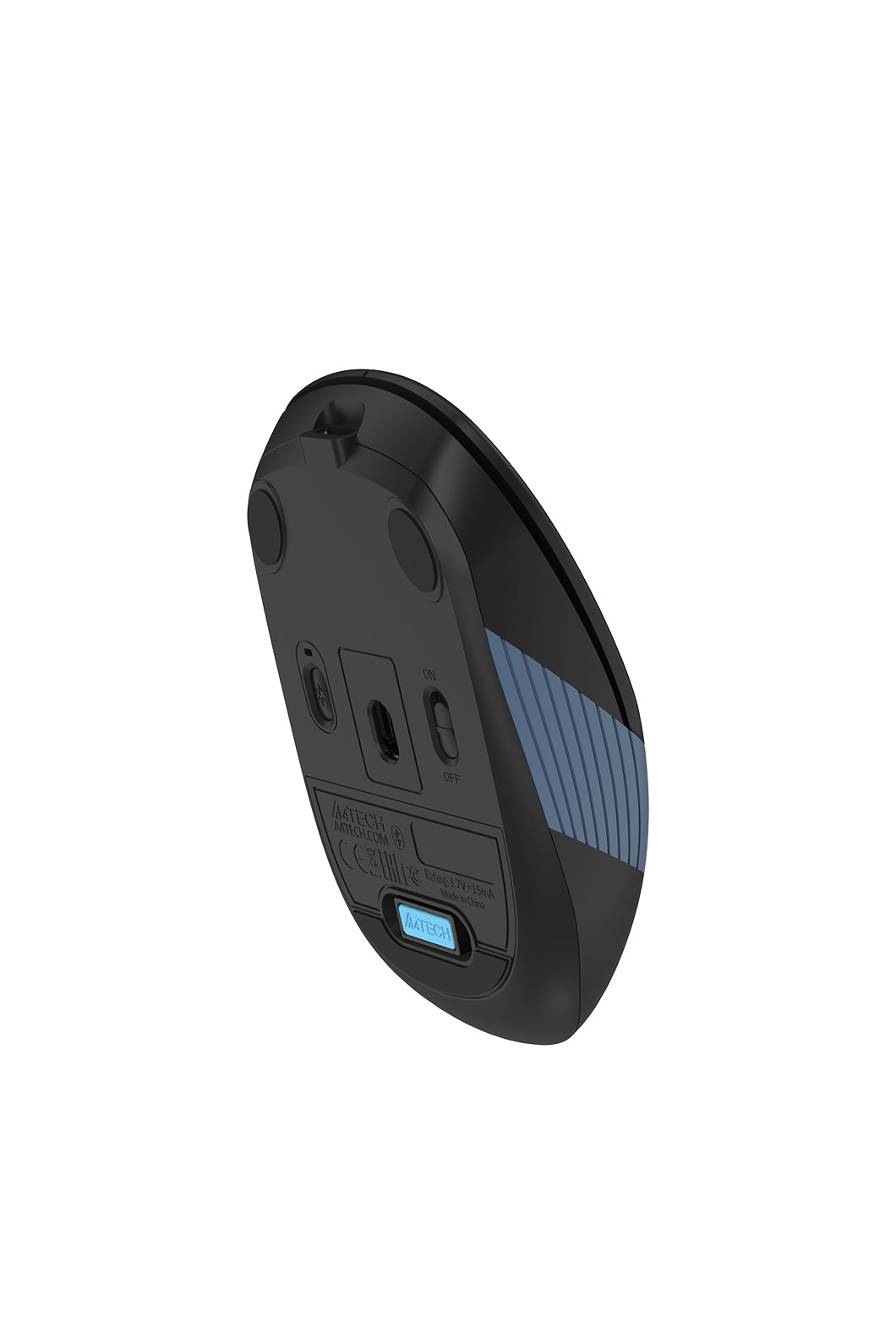 A4Tech - FB10CS Silent Office Mouse - ash-blue