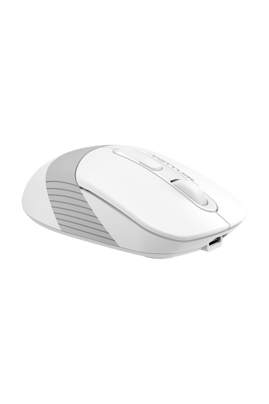 A4Tech - A4Tech FB10CS Grayish White Compact Silent Office Mouse - grayish-white