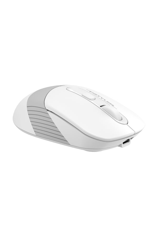 A4Tech - A4Tech FB10CS Grayish White Compact Silent Office Mouse - grayish-white