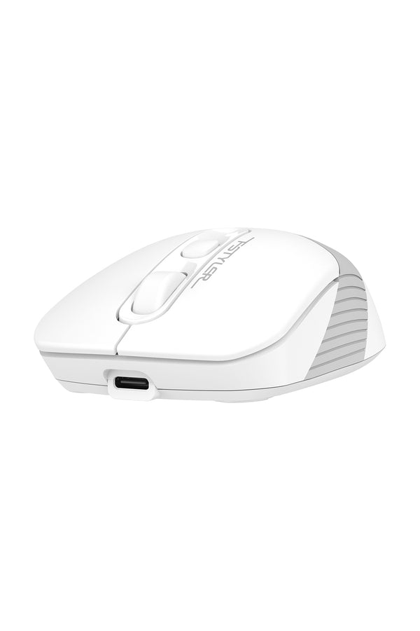 A4Tech - A4Tech FB10CS Grayish White Compact Silent Office Mouse - grayish-white