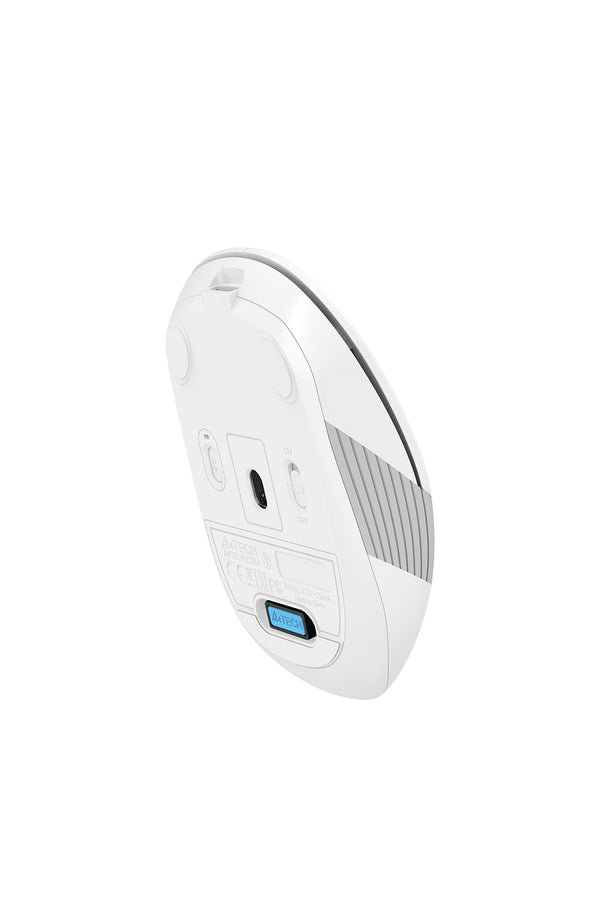 A4Tech - A4Tech FB10CS Grayish White Compact Silent Office Mouse - grayish-white
