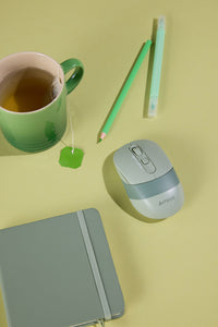 A4Tech - A4Tech FB10CS Matcha Green Compact Silent Office Mouse - matcha-green