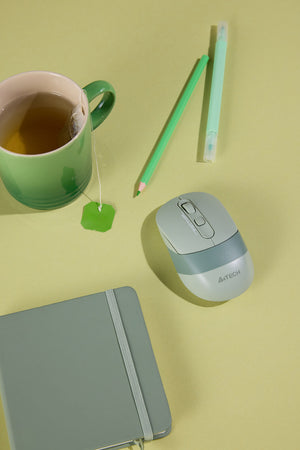 A4Tech - FB10CS Silent Office Mouse - matcha-green