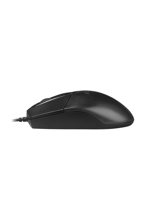 A4Tech - A4Tech OP-720S Black Compact Silent Optical Wired Mouse - black
