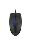 A4Tech - A4Tech N-530S Black Full-Size Illuminate Silent Wired Optical Mouse - black