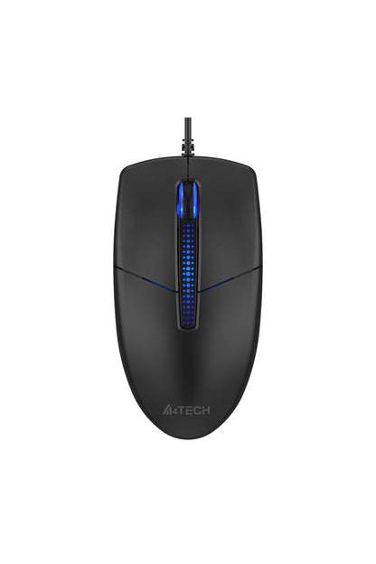 A4Tech - N-530S Illuminate Silent Mouse - black
