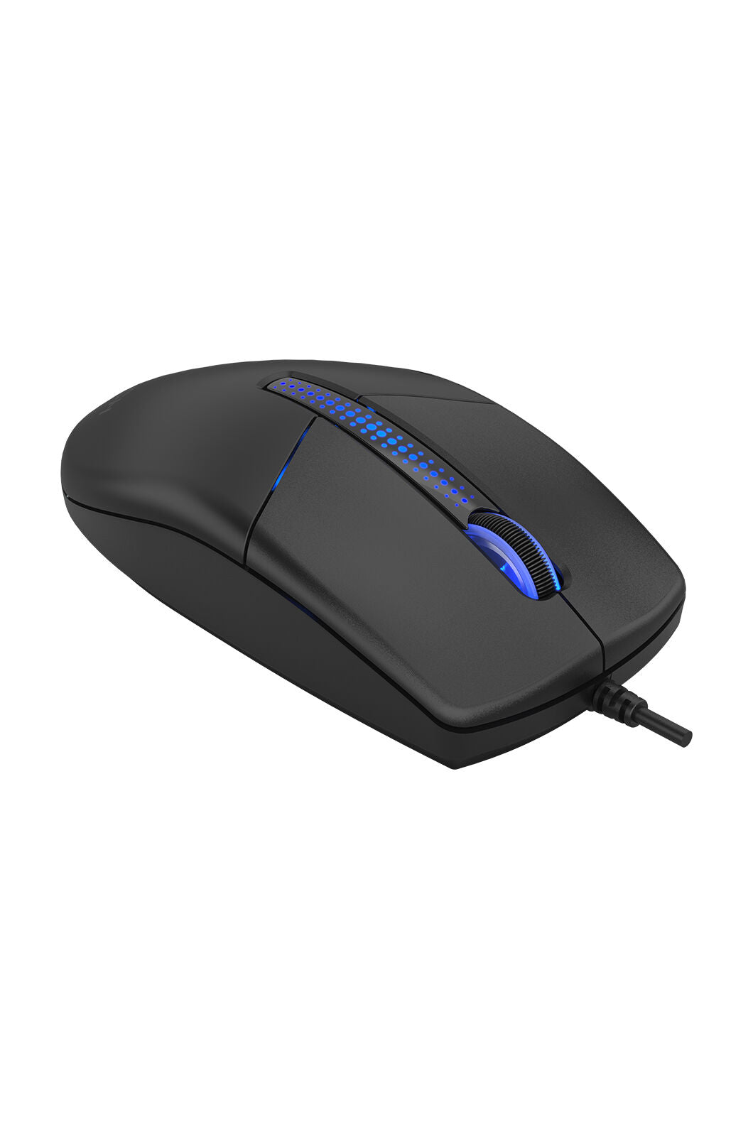 A4Tech - A4Tech N-530S Black Full-Size Illuminate Silent Wired Optical Mouse - black