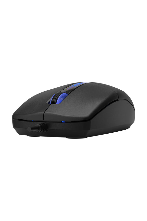 A4Tech - A4Tech N-530S Black Full-Size Illuminate Silent Wired Optical Mouse - black