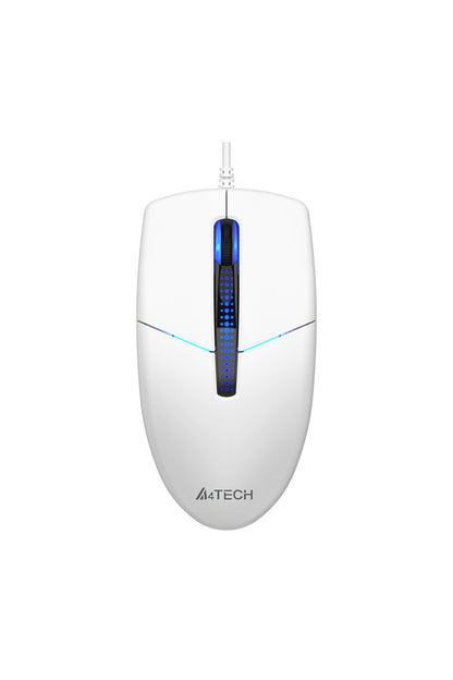A4Tech - N-530S Illuminate Silent Mouse - white