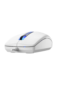 A4Tech - A4Tech N-530S White Full-Size Illuminate Silent Wired Optical Mouse - white