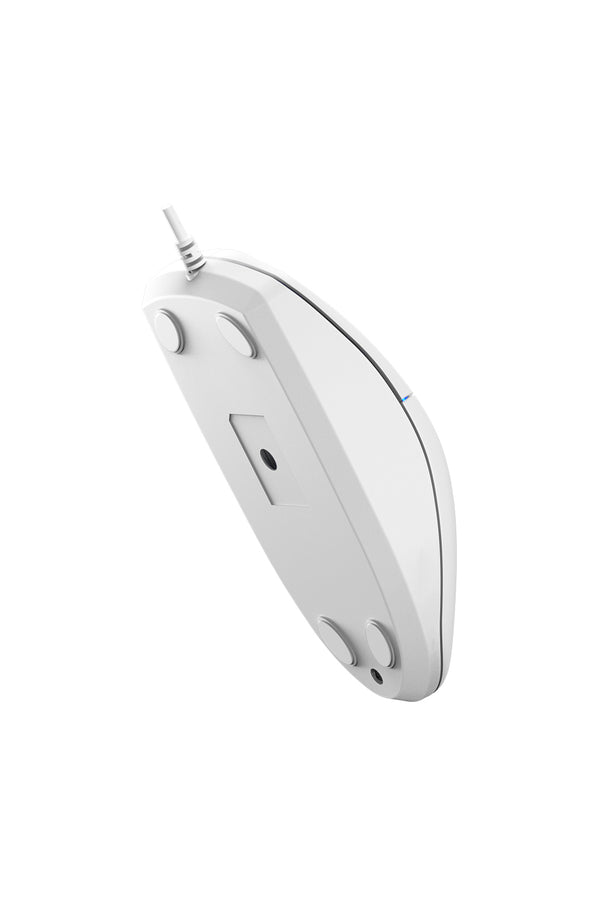 A4Tech - A4Tech N-530S White Full-Size Illuminate Silent Wired Optical Mouse - white