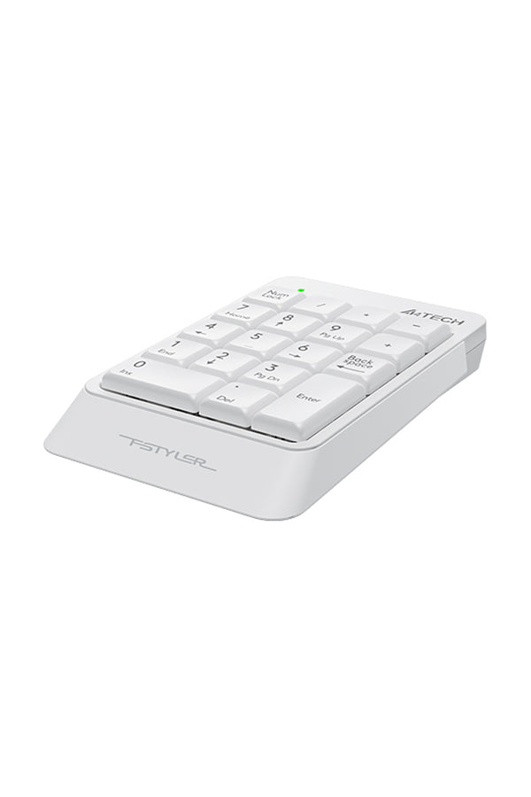 A4Tech - A4Tech FK13P White Ultra-Slim 18-Key Spill-Resistant USB Numeric Keypad - white