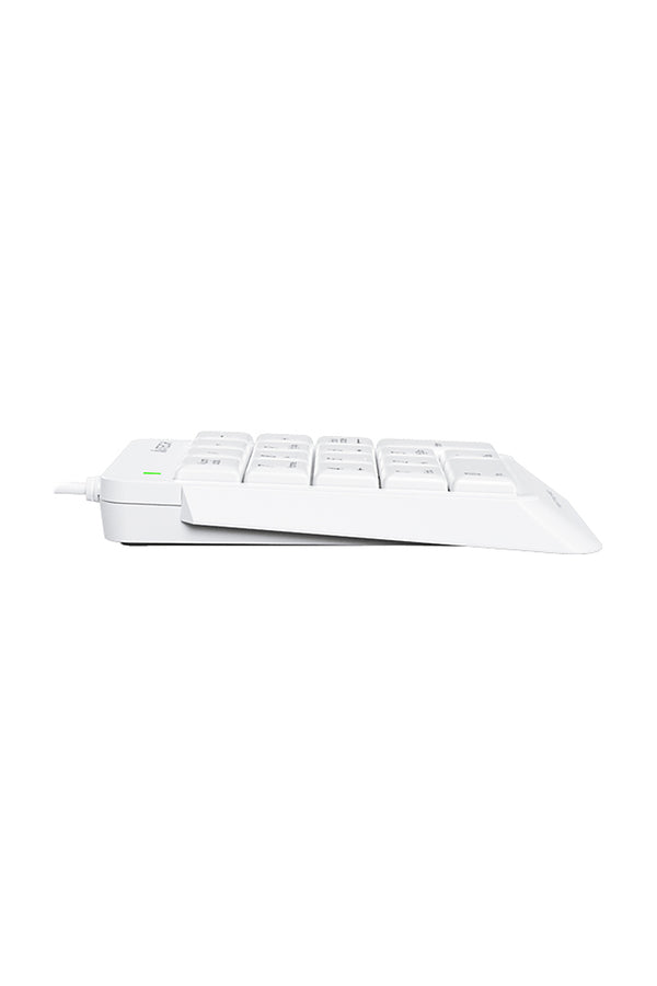 A4Tech - A4Tech FK13P White Ultra-Slim 18-Key Spill-Resistant USB Numeric Keypad - white