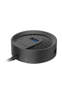 A4Tech - A4Tech HUB-30 Black 4-Port USB 3.0 High-Speed Charging Hub - black