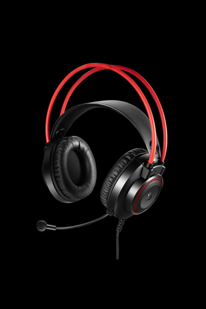 BLOODY - G200S Neon USB Headphone - black-red