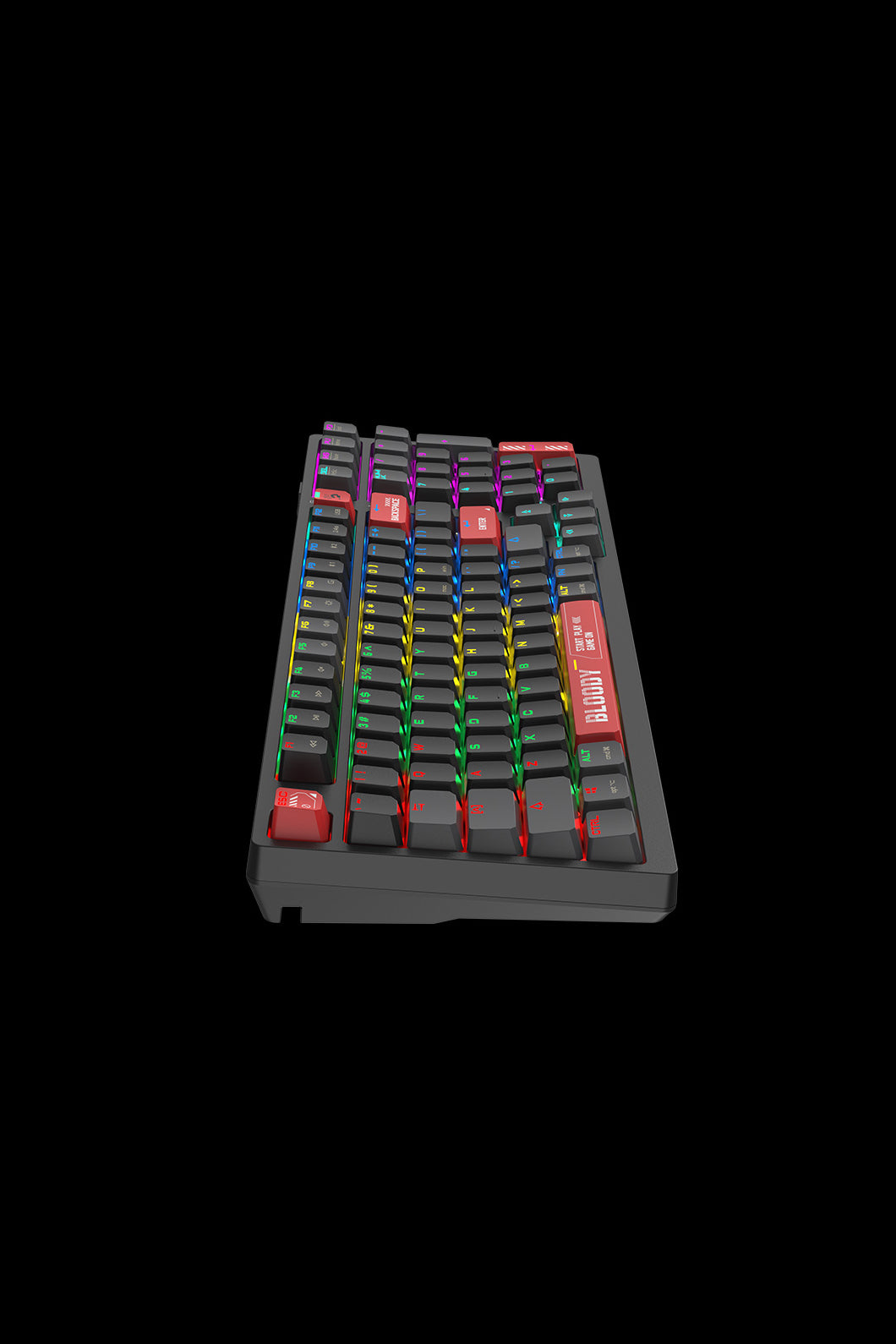 BLOODY - WS98 Dual Core Mechanical KB - bloody-red
