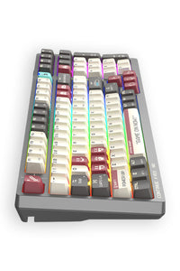 BLOODY - Bloody WS98 Pixels Red 80% Dual Core Wireless Mechanical Keyboard - pixels-red