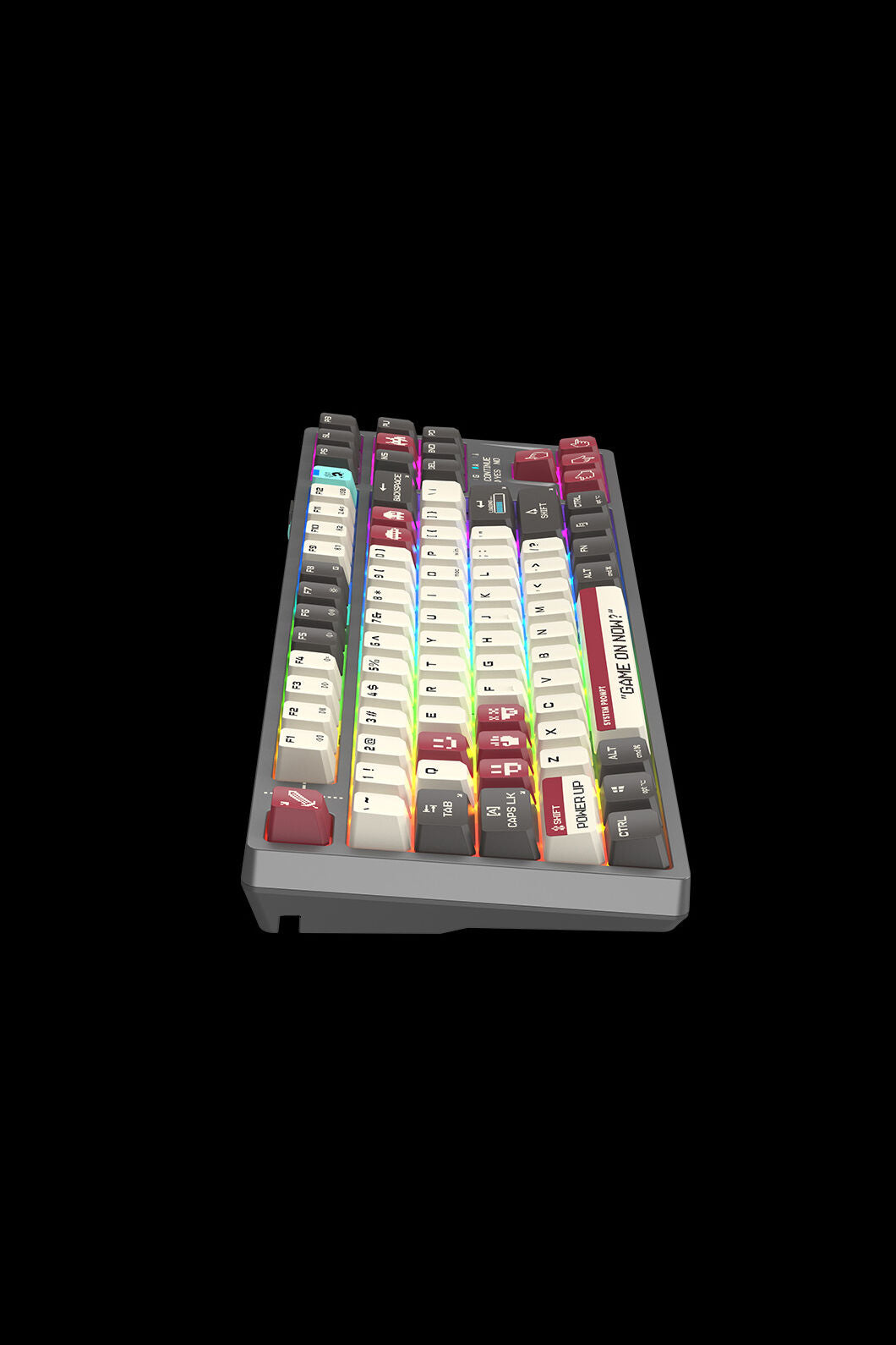 BLOODY - WS87 Dual Core Mechanical KB - pixels-red