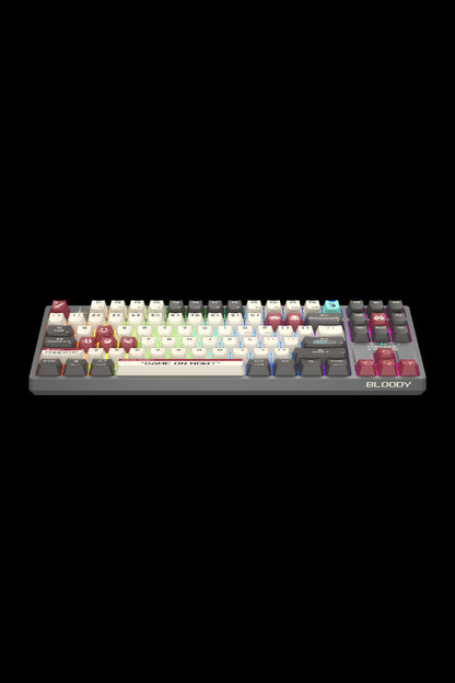 BLOODY - WS87 Dual Core Mechanical KB - pixels-red