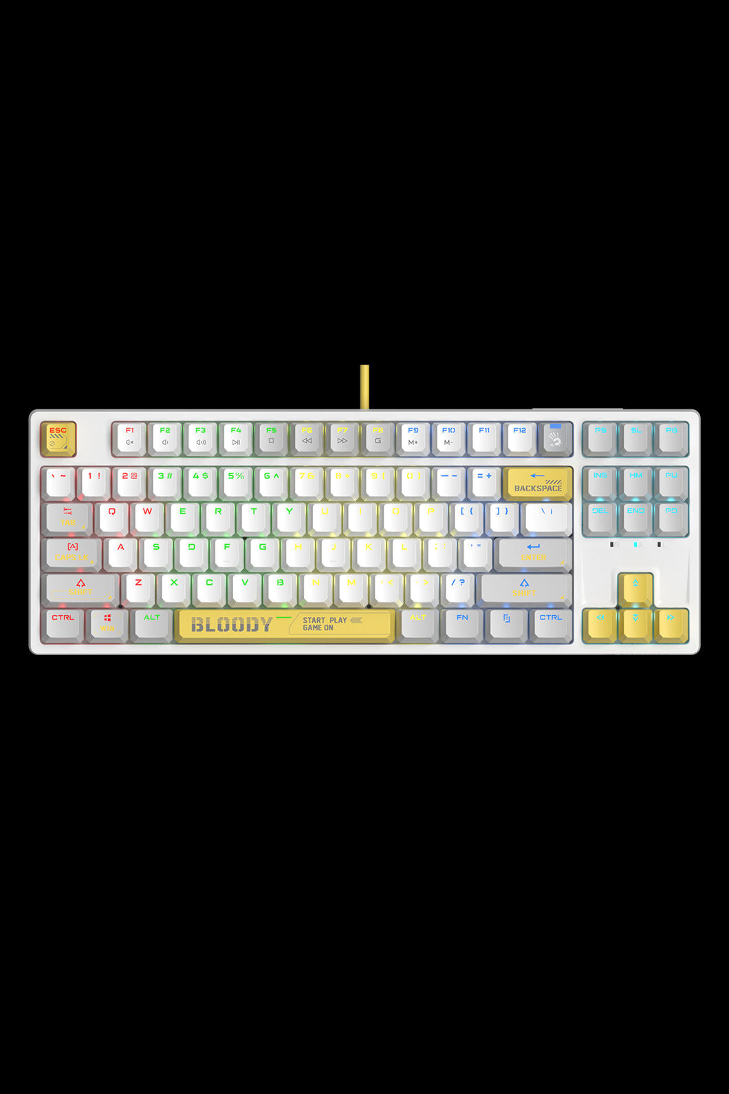 BLOODY - S87 BLMS Mechanical KB 75% - energy-white