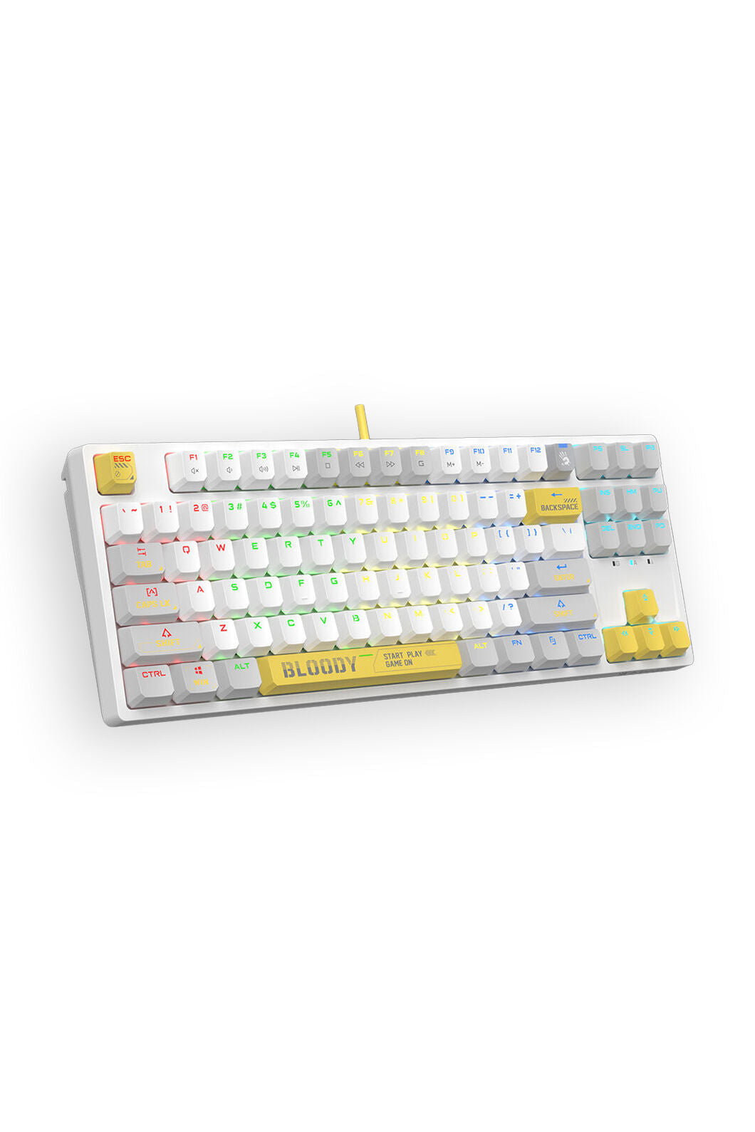 BLOODY - S87 BLMS Mechanical KB 75% - energy-white