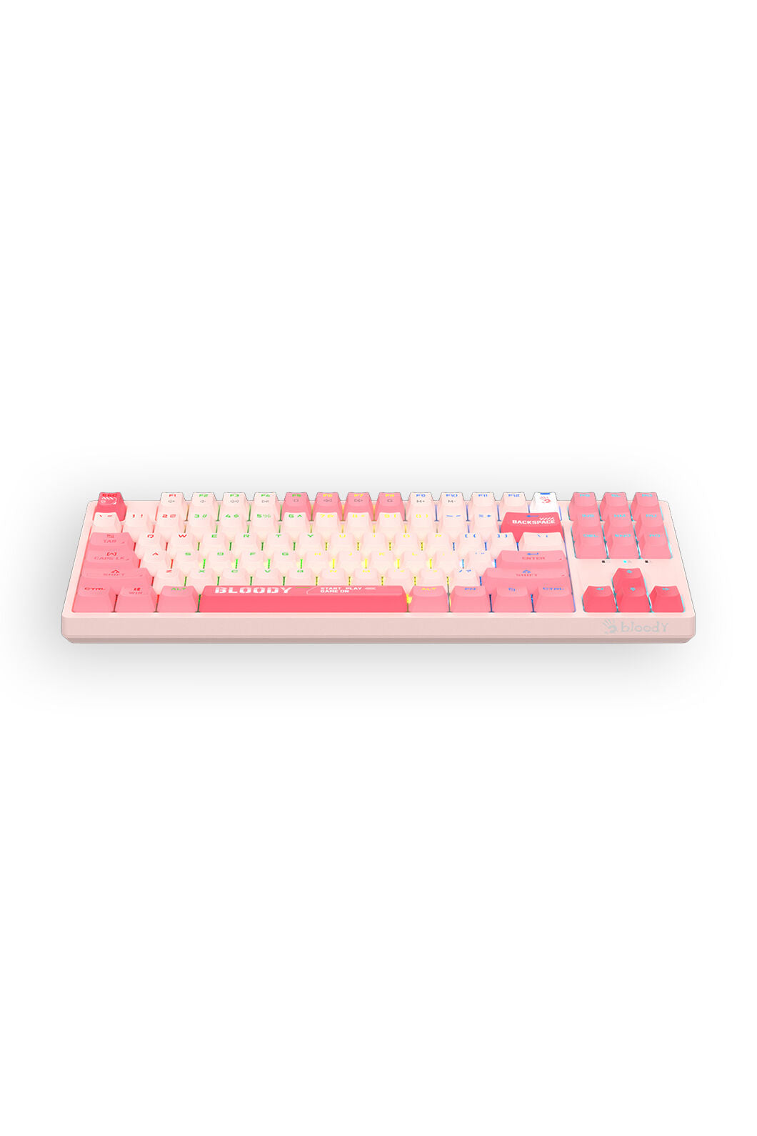 Bloody S87 Energy Pink TKL BLMS Mechanical Keyboard | Electronic