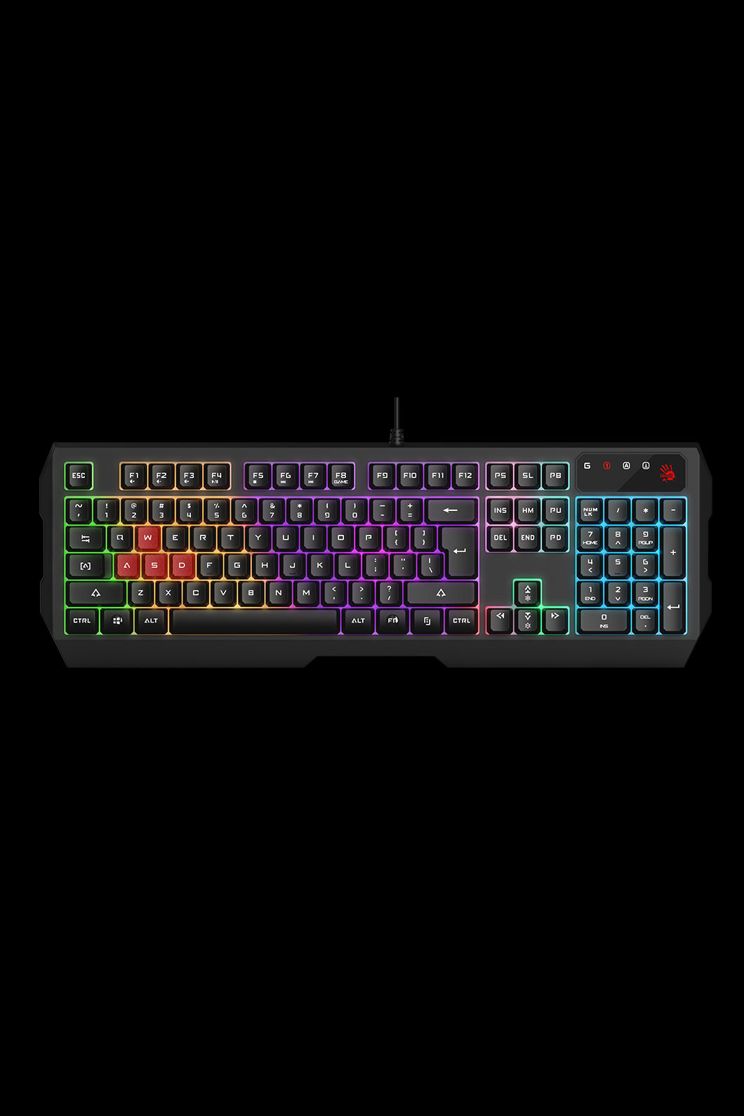 BLOODY - B315N Neon Illuminated KB - black