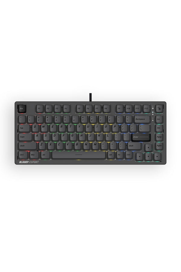 BLOODY - Bloody MS76 Iron Grey 75% Magnetic Hall Effect RGB Gaming Keyboard - iron-grey