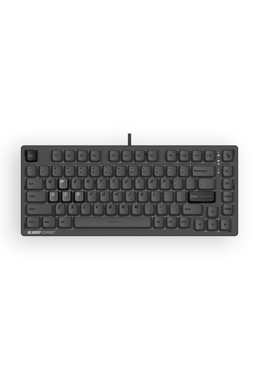 BLOODY - Bloody MS76 Iron Grey 75% Magnetic Hall Effect RGB Gaming Keyboard - iron-grey