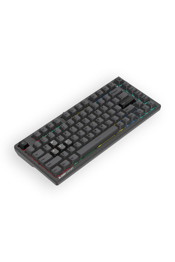 BLOODY - Bloody MS76 Iron Grey 75% Magnetic Hall Effect RGB Gaming Keyboard - iron-grey