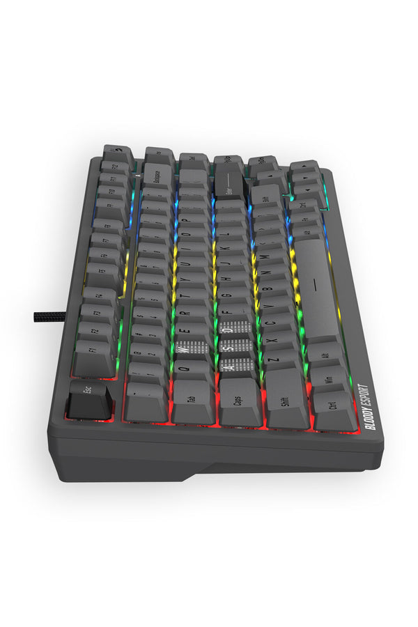 BLOODY - Bloody MS76 Iron Grey 75% Magnetic Hall Effect RGB Gaming Keyboard - iron-grey