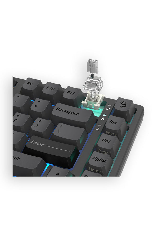 BLOODY - Bloody MS76 Iron Grey 75% Magnetic Hall Effect RGB Gaming Keyboard - iron-grey