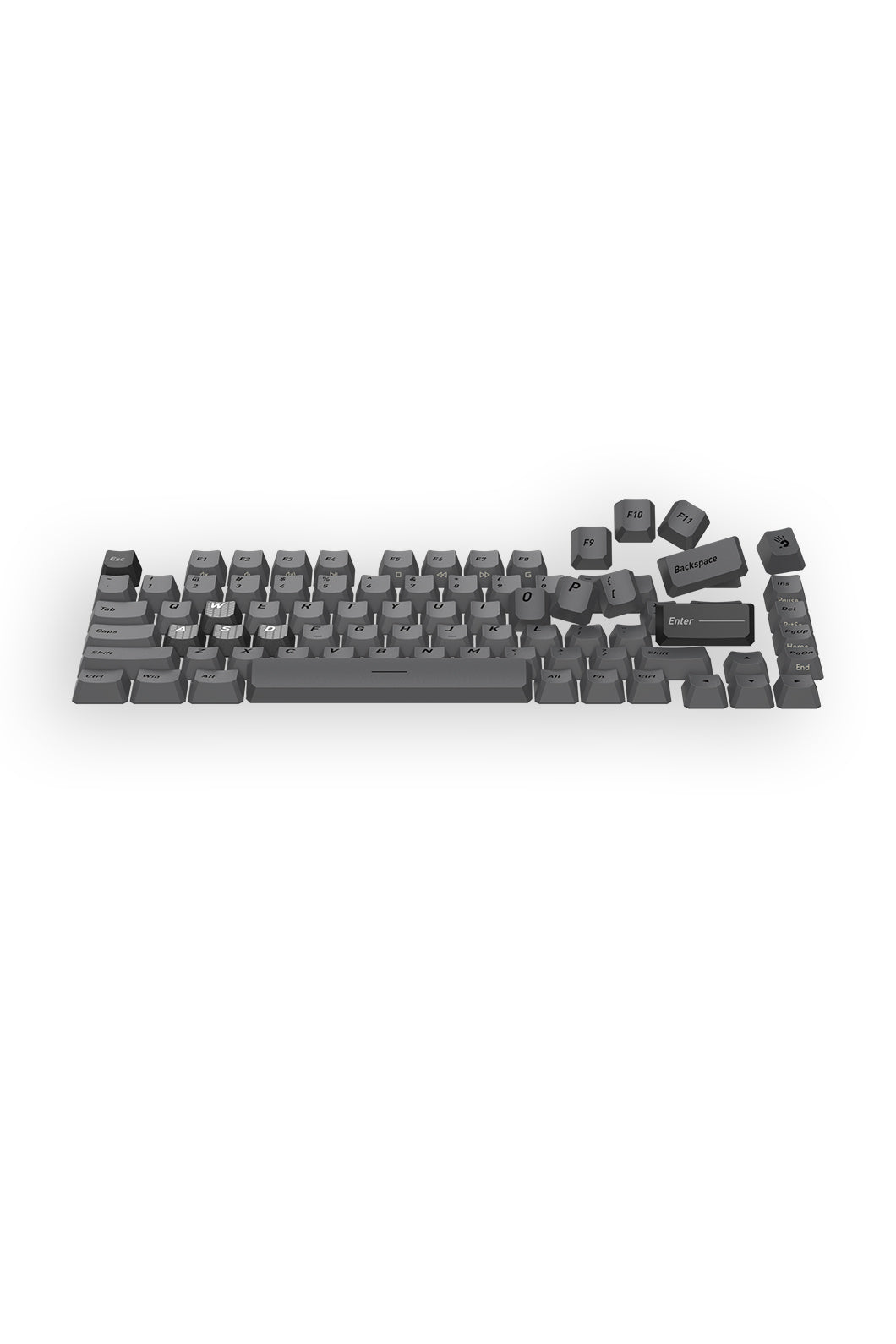 BLOODY - Bloody MS76 Iron Grey 75% Magnetic Hall Effect RGB Gaming Keyboard - iron-grey