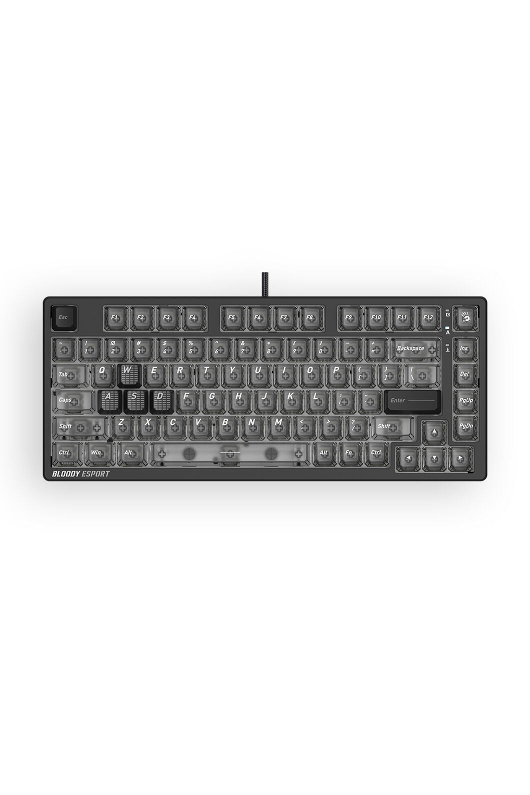 BLOODY - Bloody MS76 Stellar Black 75% Magnetic Hall Effect RGB Gaming Keyboard - stella-black