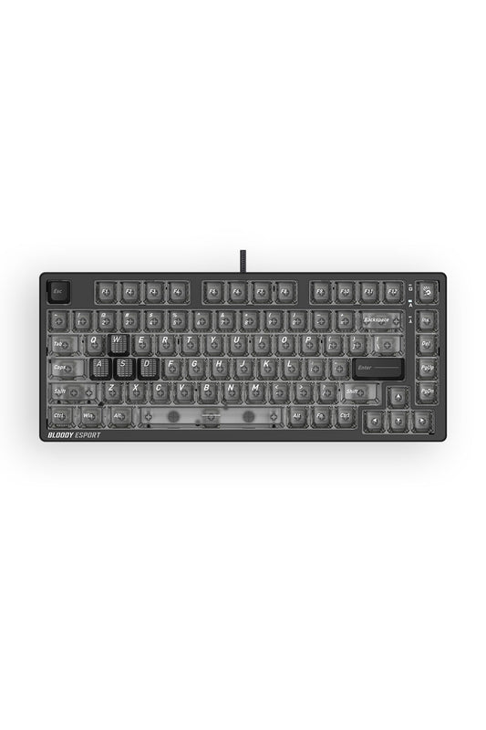 BLOODY - Bloody MS76 Stellar Black 75% Magnetic Hall Effect RGB Gaming Keyboard - stella-black