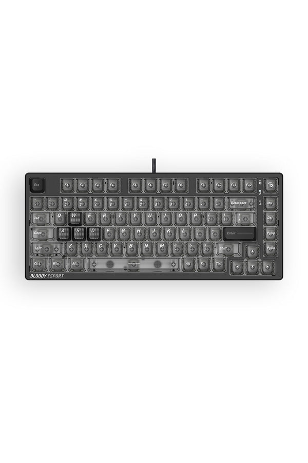BLOODY - Bloody MS76 Stellar Black 75% Magnetic Hall Effect RGB Gaming Keyboard - stella-black